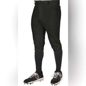 CHAMPRO Youth Large Baseball pants/knicker loose fit triple Crown black NWT